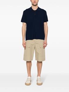Jacquemus Maille honeycomb-knit polo shirt - Blauw