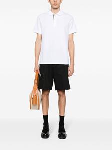 Burberry logo-embroidered polo shirt - Wit