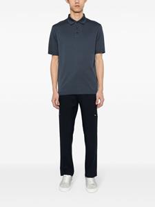 Herno knitted cotton polo shirt - Blauw