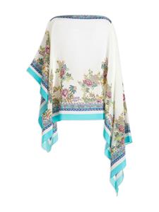 ETRO Zijden sjaal met bloemenprint - Wit