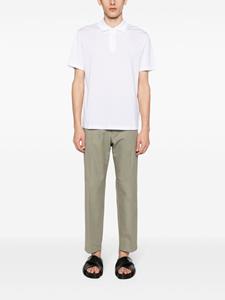 Brioni short-sleeve cotton polo shirt - Wit