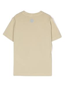 Stone Island Junior logo-print cotton T-shirt - Beige