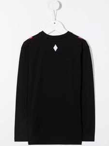 Marcelo Burlon County Of Milan Kids T-shirt met zigzag print - Zwart