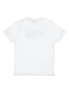 Diesel Kids T-shirt met logoprint - Wit
