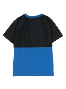 Off-White Kids Gelaagd T-shirt met logoprint - Blauw
