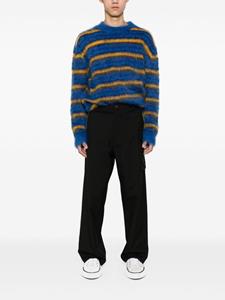 Marni straight-leg wool trousers - Zwart