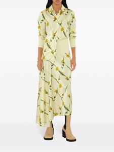 Burberry Dandelion-print asymmetric skirt - Beige