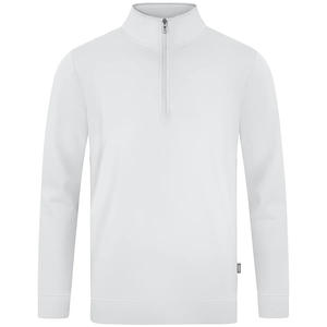 JAKO Doubletex Sweatshirt mit 1/4-Reißverschluss weiß