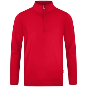 JAKO Doubletex Sweatshirt mit 1/4-Reißverschluss rot