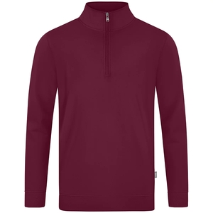 JAKO Doubletex Sweatshirt mit 1/4-Reißverschluss maroon
