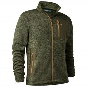 Deerhunter  Sarek Knitted Jacket - Fleecevest, olijfgroen