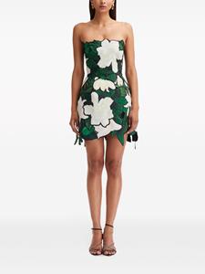 Oscar de la Renta Gardenia mini-jurk met borduurwerk - Wit