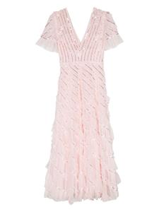 Needle & Thread Spiral mini-jurk met pailletten - Roze