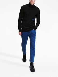 Karl Lagerfeld Jeans Sweater met geborduurd logo - Zwart