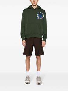 Kenzo embroidered-illustration cotton hoodie - Groen
