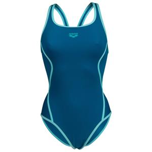 Arena  Women's Pro File Swimsuit V Back - Badpak, blauw