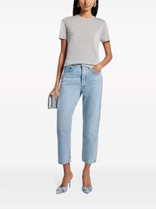 AGOLDE Riley cropped straight-leg jeans - Blauw