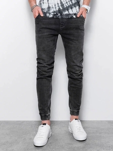 Ombre Heren jeans joggers p907 zwart -