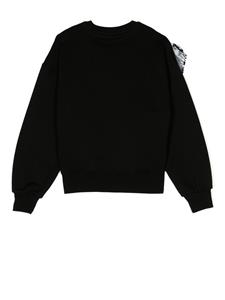 MSGM Kids Sweater met zebraprint - Zwart