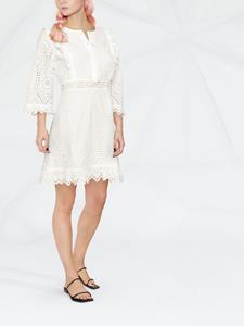 TWINSET Broderie anglaise blousejurk - Wit