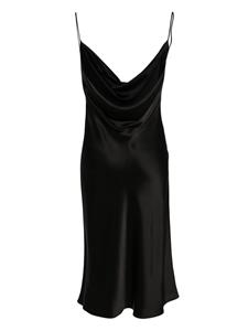 Stella McCartney Midi-jurk met col - Zwart