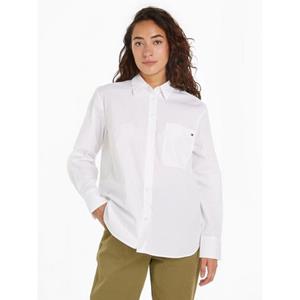 Tommy Hilfiger Hemdbluse "SOLID COTTON EASY FIT SHIRT"