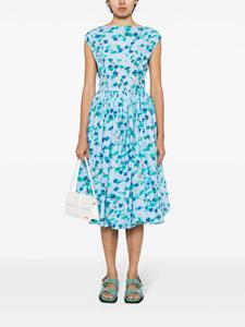 Marni Midi-jurk met bloemenprint - Blauw