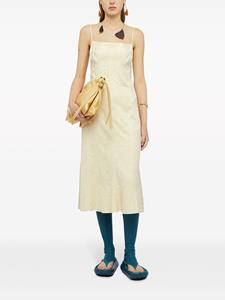 Jil Sander Midi-jurk met borduurwerk - Beige