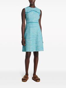 St. John A-line tweed minidress - Blauw