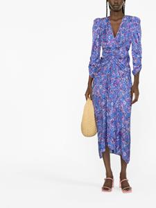 ISABEL MARANT Midi-jurk met bloemenprint - Blauw
