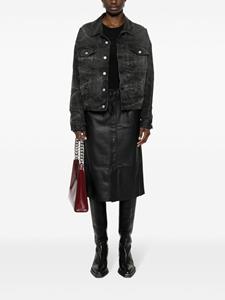 Levi's faux-leather pencil skirt - Zwart