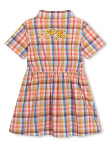 Kenzo Kids Katoenen blousejurk met gingham ruit - Oranje