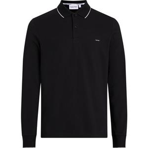 Calvin Klein Poloshirt met lange mouwen BT_STRETCH PIQUE TIPPING LS POLO