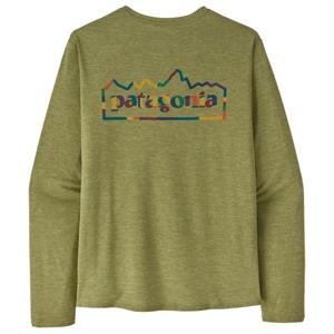 Patagonia  L/S Cap Cool Daily Graphic Shirt - Sportshirt, olijfgroen