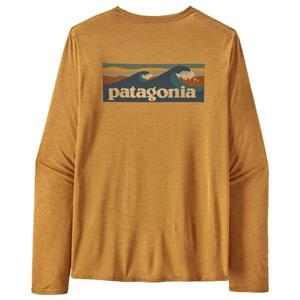Patagonia  L/S Cap Cool Daily Graphic Shirt Waters - Sportshirt, bruin