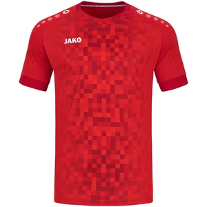 JAKO Pixel kurzarm Trikot Kinder 110 - sportrot