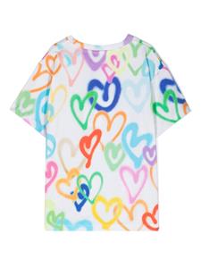 Molo heart-print organic cotton T-shirt - Wit