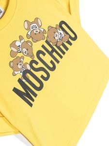 Moschino Kids Teddy Bear-print T-shirt - Geel