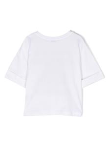 Dolce & Gabbana Kids slogan-print cotton T-shirt - Wit
