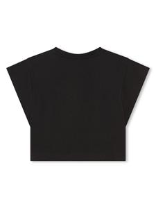 Karl Lagerfeld Kids Ikonik katoenen T-shirt - Zwart