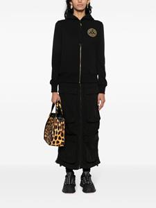 Versace Jeans Couture Hoodie met geborduurd logo - Zwart