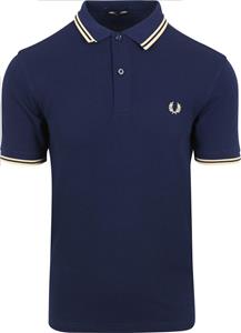 fredperry Fred Perry - Twin Tipped French Navy/Ice Cream - Polo