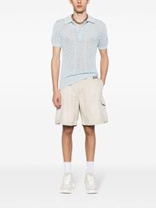 Dsquared2 crochet-knitted polo shirt - Blauw
