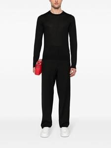 Valentino Garavani fine-knit cashmere-silk jumper - Zwart