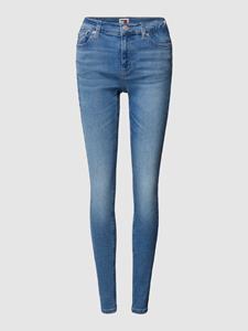 Tommy Jeans Skinny fit jeans met labelstitching, model 'NORA'