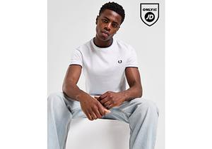 Fred Perry Twin Tipped Ringer T-Shirt - White- Heren