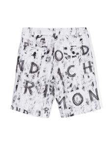 John Richmond Junior graffiti-print linen shorts - Wit