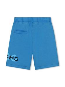 Marc Jacobs Kids Katoenen shorts met logoprint - Blauw