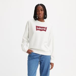 Levi's Sweater met ronde hals, logo op de borst