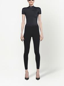 Balenciaga Legging met logoband - Zwart